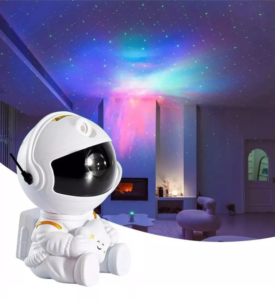 Lampara Astronauta Proyector De Galaxia