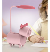 Lámparas LED en forma de conejo en colores pastel, ideales para escritorio infantil.