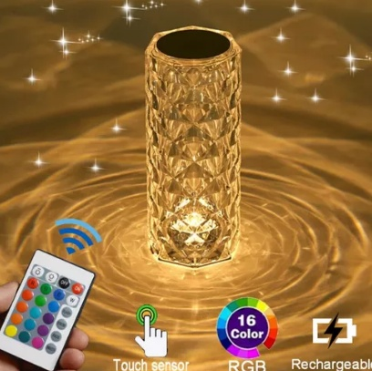 Lampara Cristal De Mesa