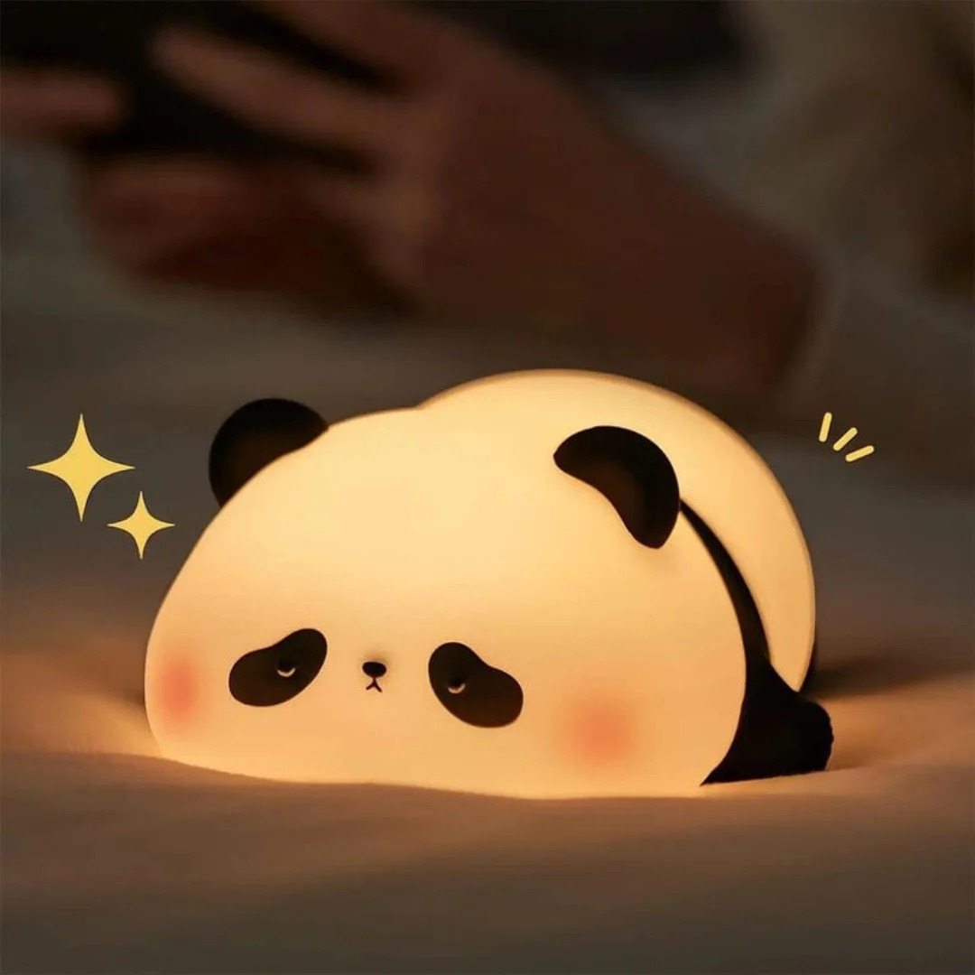 Lampara Oso Panda 3 Tonos Silicona